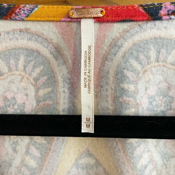 Free People Paisley Colorful Bodysuit Medium - Picture 5 of 7